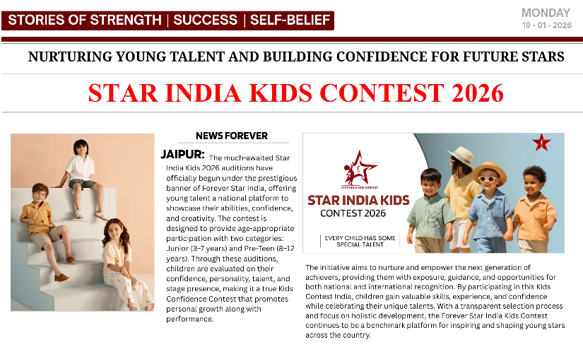 Forever Star India Kids Contest 2026